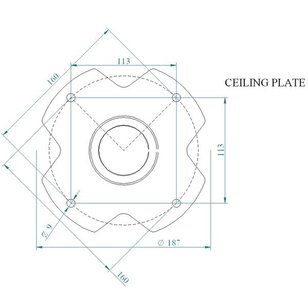 Euromet Arakno Mini Ceiling Mount Wh